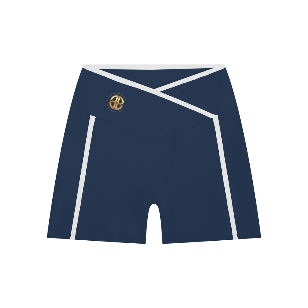 Women’s High Rise Color Block Yoga Shorts